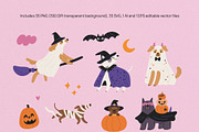 Spooky Dogs Halloween Illustrations, a Seasonal Illustration by happpydesign (Thumbnail 5 of 9)