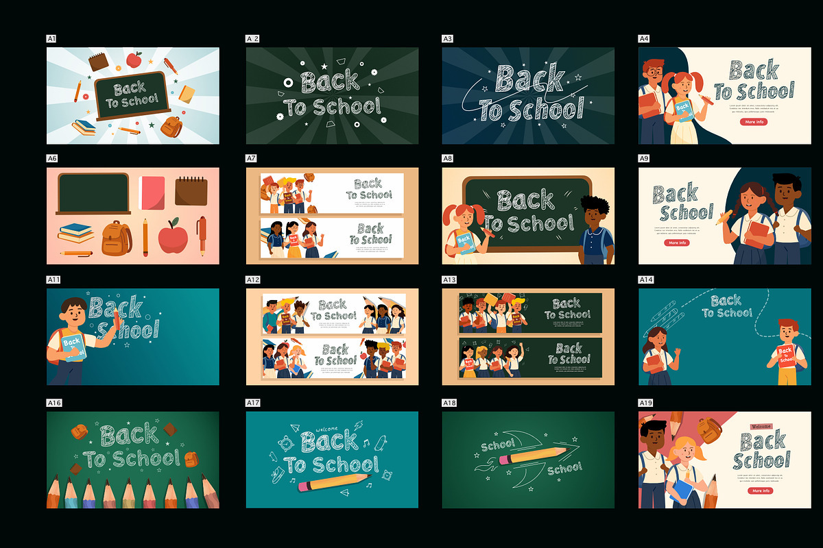 Back to School Vector Background and, an Education Illustration by foxndeer (Photo 1 of 3)