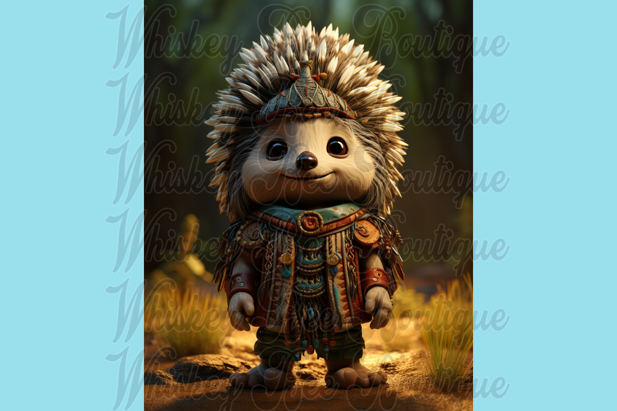 Cute Cartoon Shaman Animals, a Wallpaper Graphic by Whiskey Bee Boutique (Photo 5 of 21)