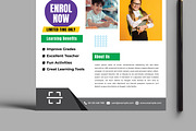 School Admission Flyer Design, a Flyer Template by MightyDesign (Thumbnail 5 of 8)