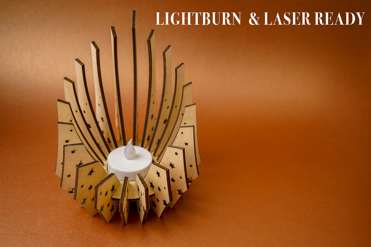 Candle Holder Star 4 Laser Cutter., an Object Graphic by MaramadeLaser (Photo 1 of 5)