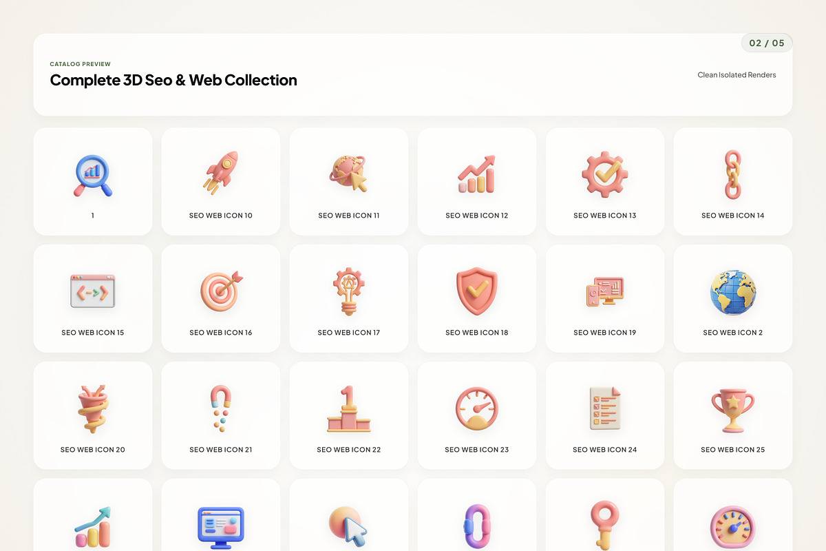 3D SEO & Web, an Emoji Icon by River Visual (Photo 2 of 5)