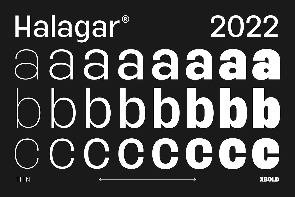 Halagar Sans Family, a Sans Serif Font by Letteralle Studios (Photo 7 of 11)