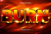 Burn Fire Editable Text Effect, a Layer Style Add-On by Niestart Creation (Thumbnail 2 of 2)