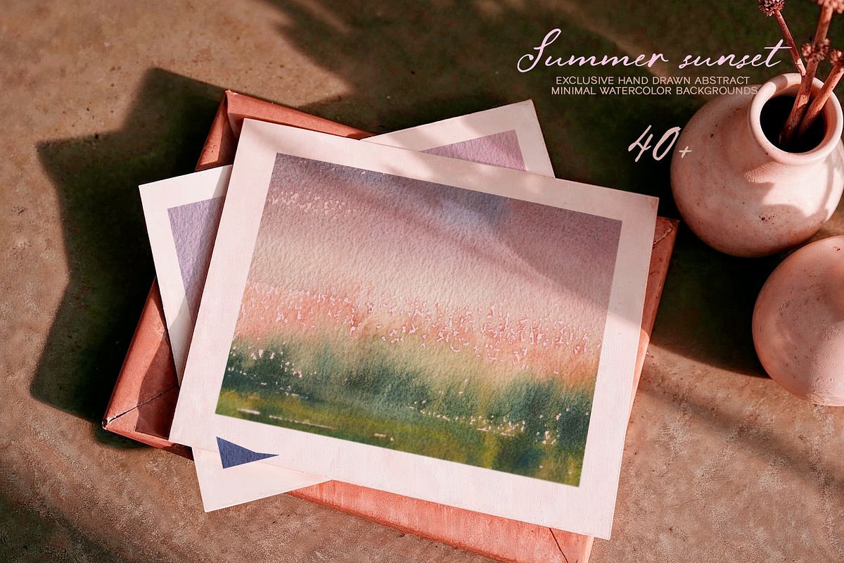 Watercolor abstract backgrounds, a Background Graphic by Vero Arts (Photo 2 of 11)