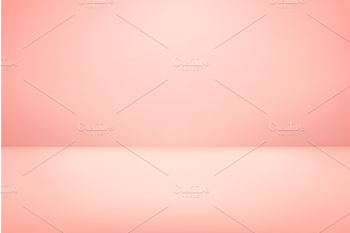 Empty pink wide room interior, soft, an Illustration by Frogella