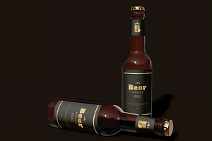 Beer Bottles Mockup, an Advertising Mockup by skybluecreative