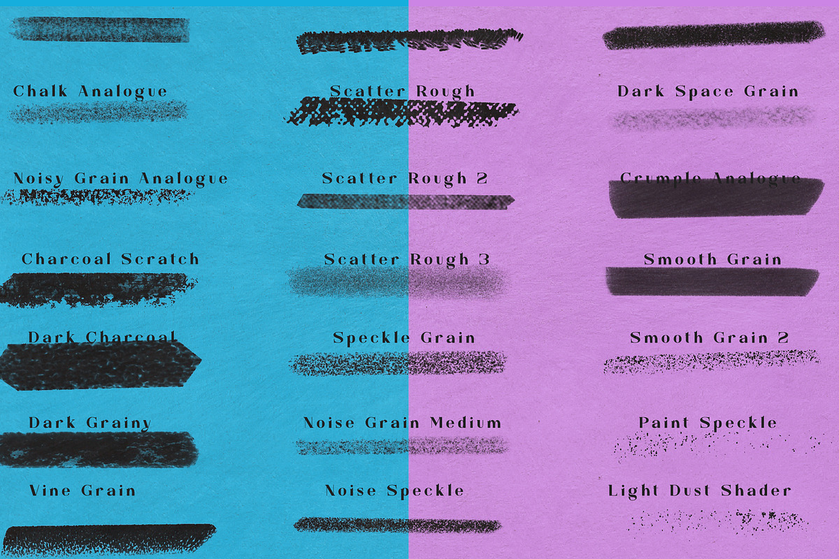 Analogue Retro Brushes for Procreate, a Brush Add-On by Neon Wild (Photo 7 of 11)