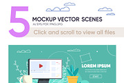 Mockup Vector Set Template, a Landing Page Template by PavelVinnik (Thumbnail 2 of 2)