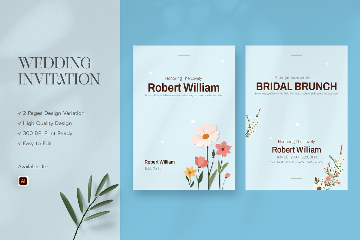 Wedding Invitation, an Invitation Template by graphypix (Photo 1 of 3)