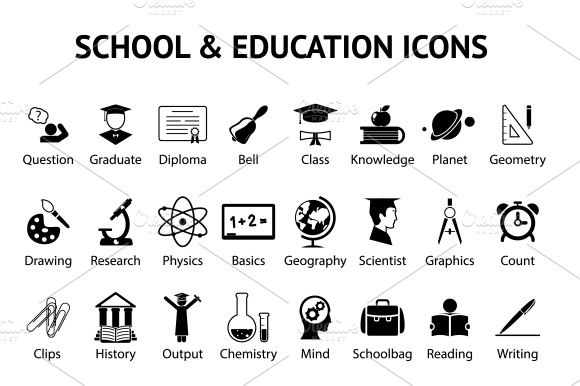 School And Education Icons