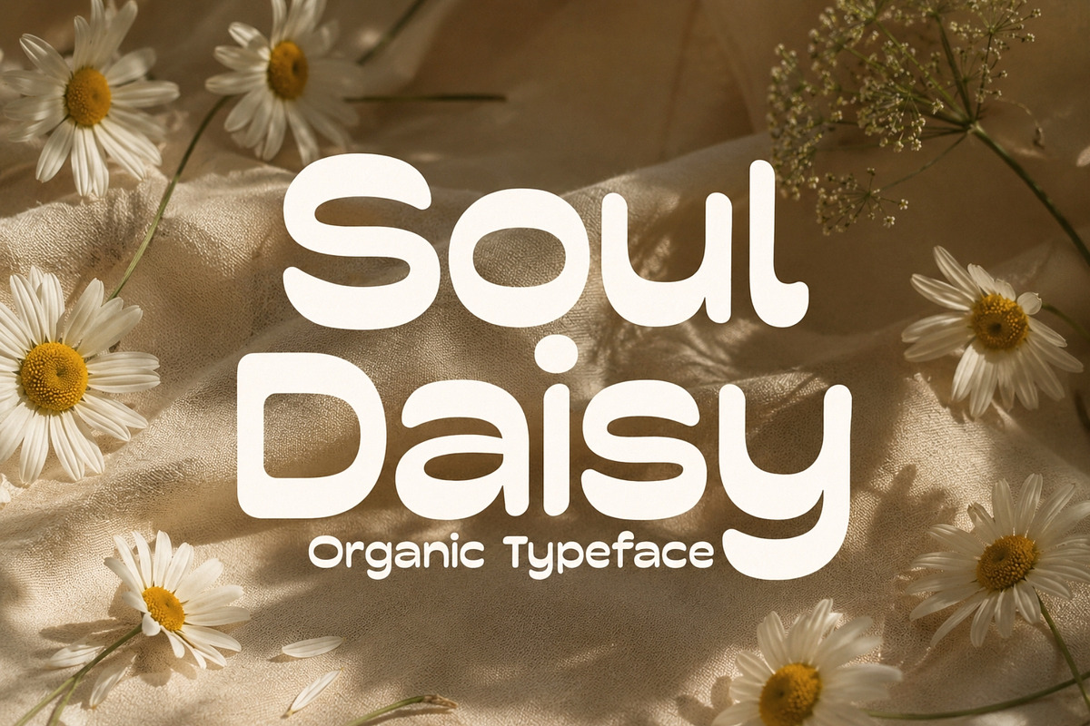 Soul Daisy - Organic Font, a Sans Serif Font by HipFonts (Photo 1 of 12)