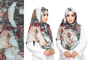 CHIFFON HIJAB MOCKUP SET