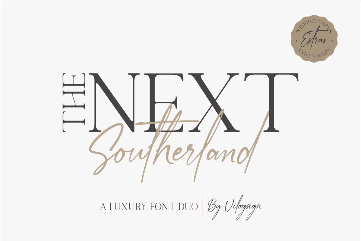 The Next Southerland Font Duo, a Serif Font by Vilogsign (Photo 1 of 16)