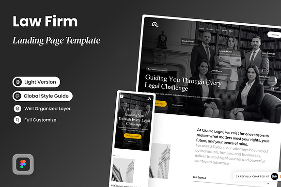 Clause - Law Firm Landing Page preview 5