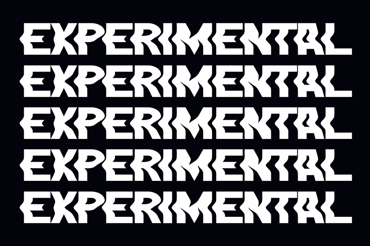 Chagond - Experimental Font, a Sans Serif Font by QR Design Studio (Photo 3 of 7)