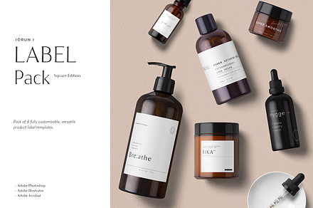 Pack of Product Labels • Iórun, a Stationery Template by Nonola