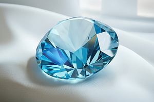 Brilliant blue gemstone sparkles, a Background Photo by MistyDay