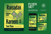 Green Ramadan Kareem Flyer Set, a Flyer Template by graphicook (Thumbnail 2 of 6)