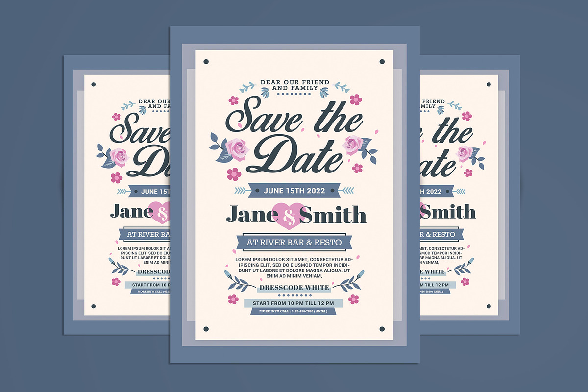 Wedding Invitation Template, a Flyer Template by Muhamad Iqbal hidayat (Photo 1 of 4)