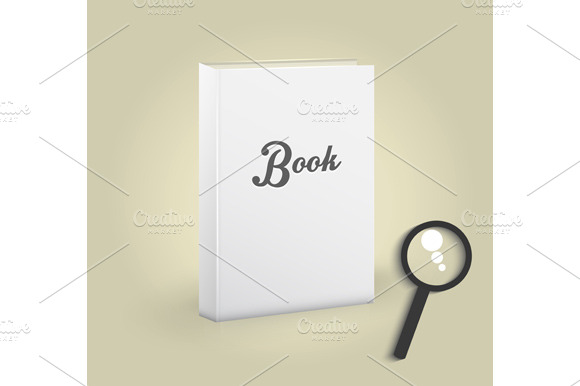 Front View Of Blank Book