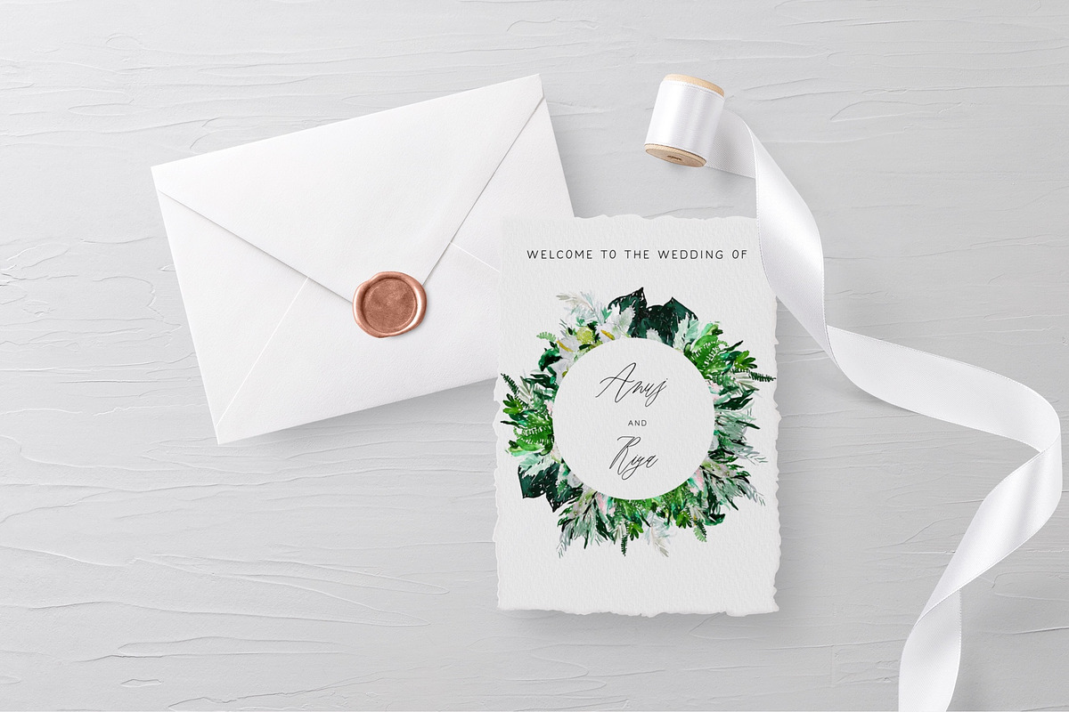 Tropical Boho Watercolor Bouquet, an Illustration by BohoCalligraphy (Photo 10 of 10)