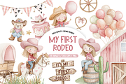 My First Rodeo Clipart, Cowgirl PNG, an Illustration by TatiMockup (Thumbnail 1 of 5)