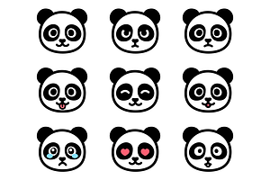 Panda Emoticons