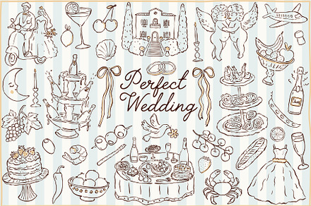 Whimsical Wedding SVG Illustrations, an Object Graphic by Ayya Studio
