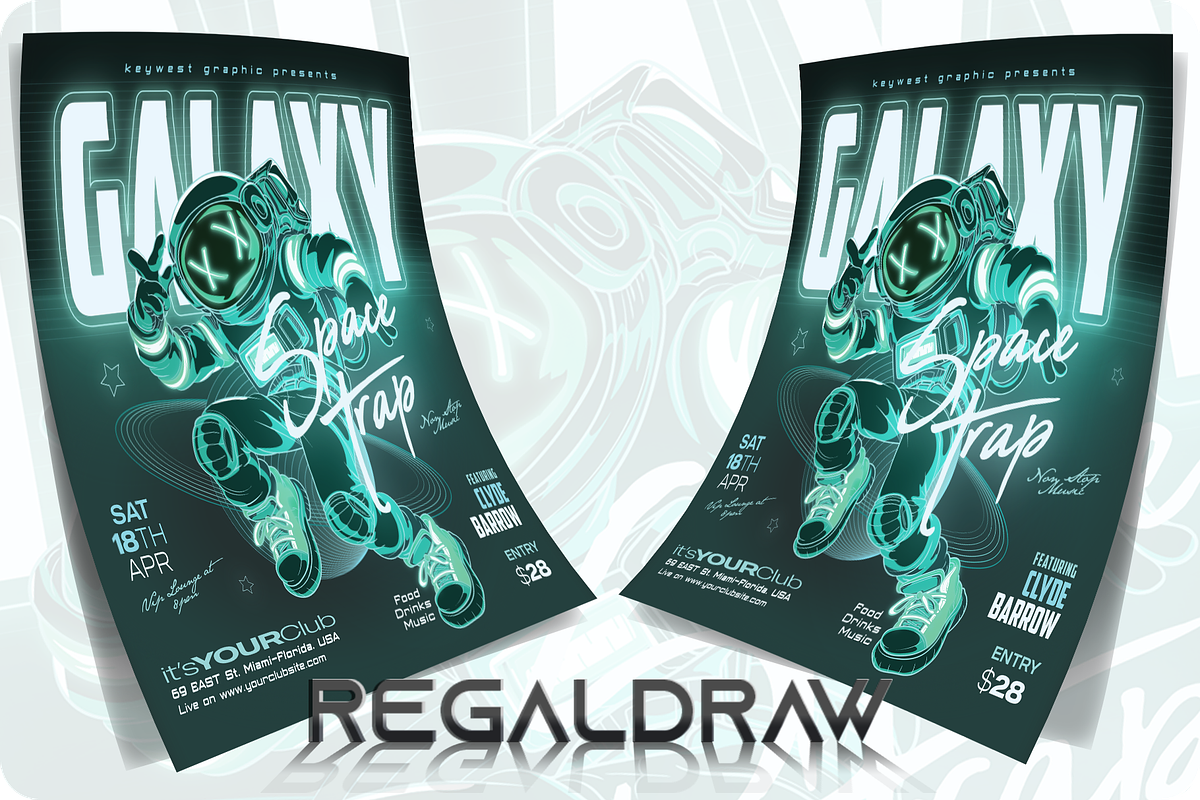 Galaxy space trap Flyer, a Flyer Template by regalDRAW (Photo 3 of 4)