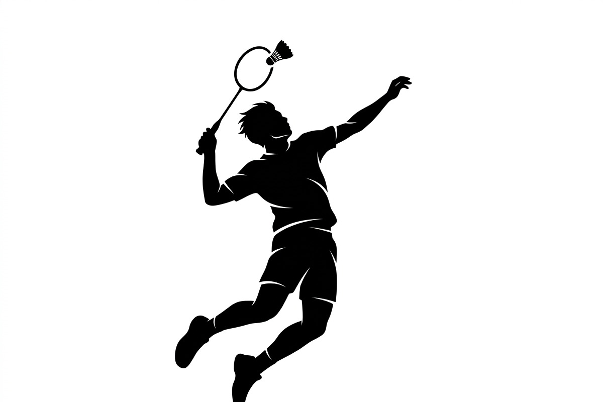 60 Badminton Player Smash Silhouette, a Person Illustration by Amazin_art (Photo 8 of 37)