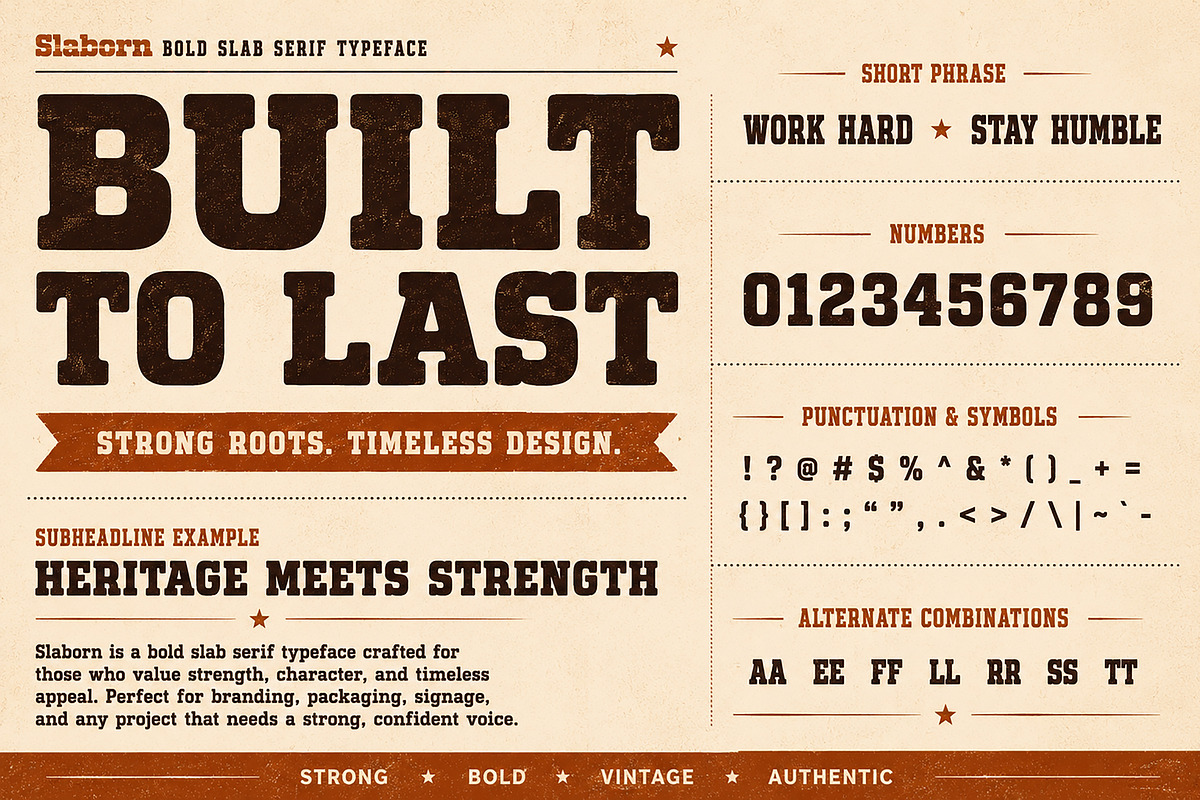 Slaborn, a Slab Serif Font by Wow Magic (Photo 5 of 5)
