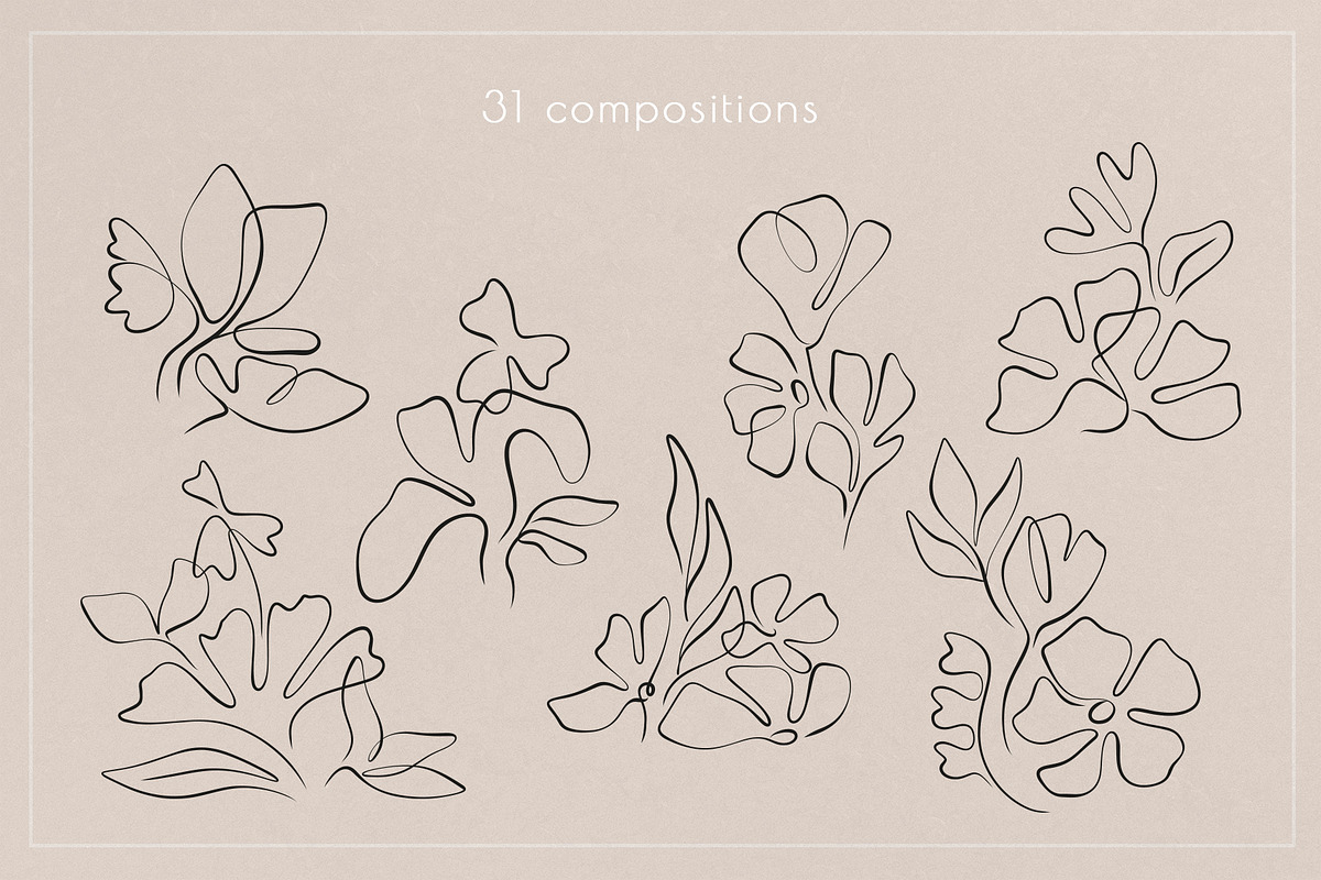 Abstract Floral collection, an Illustration by Anna.Klets (Photo 9 of 12)
