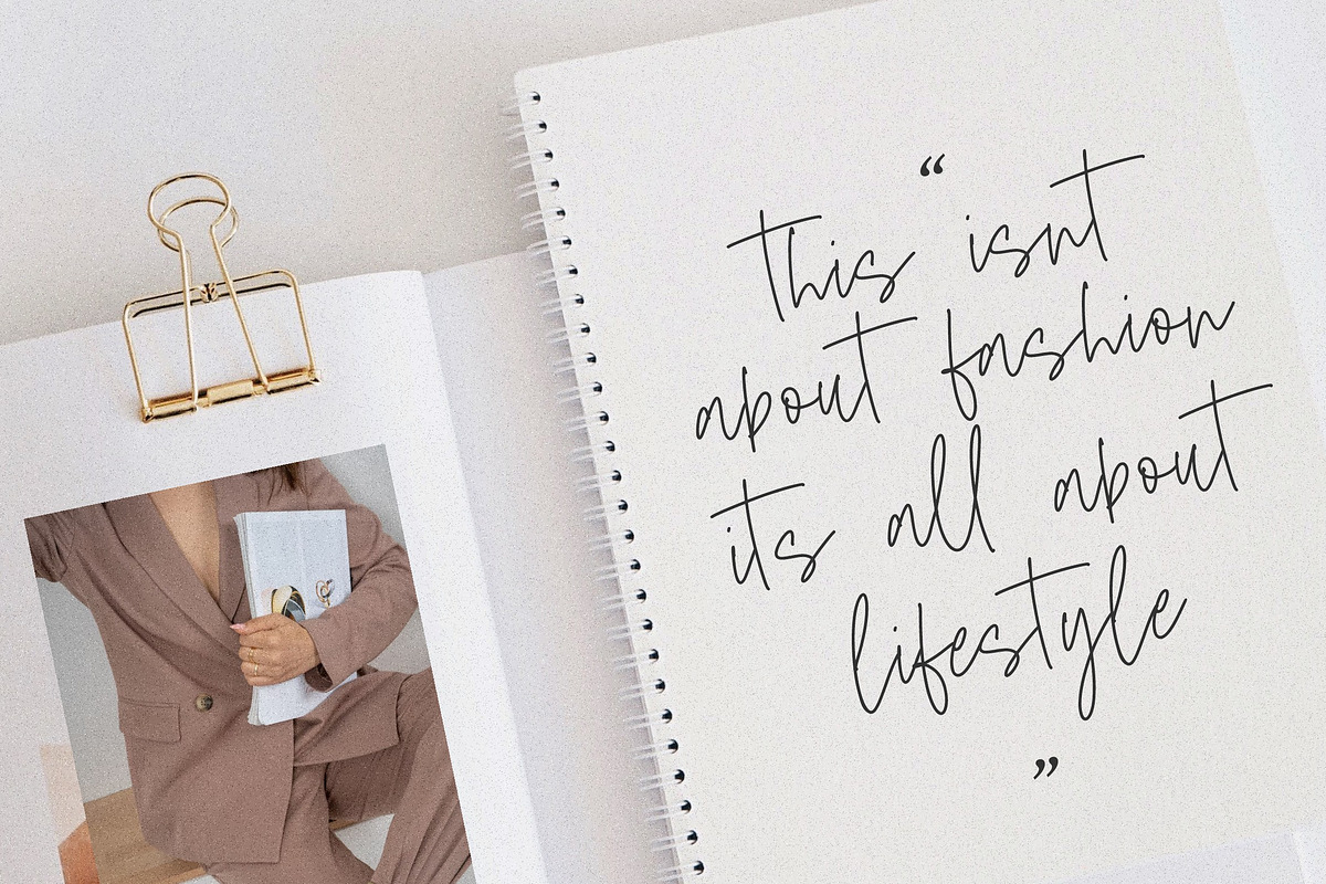 Midnight Wonders - Handwritten Font, a Script Font by Letterative Studio (Photo 4 of 5)