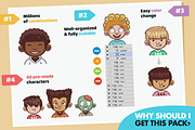 Cartoon Boy Avatar Creation Kit, a Person Illustration by wowu (Thumbnail 7 of 8)
