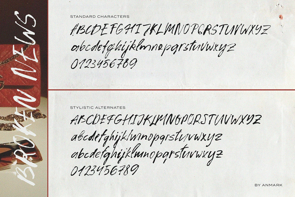 Broken News Messy Handmade Vibe Font, a Handwritten Font by AnMark (Photo 6 of 13)