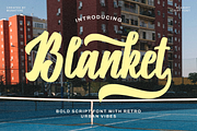 Blanket - Vintage Font, a Handwritten Font by Mozatype (Thumbnail 1 of 10)