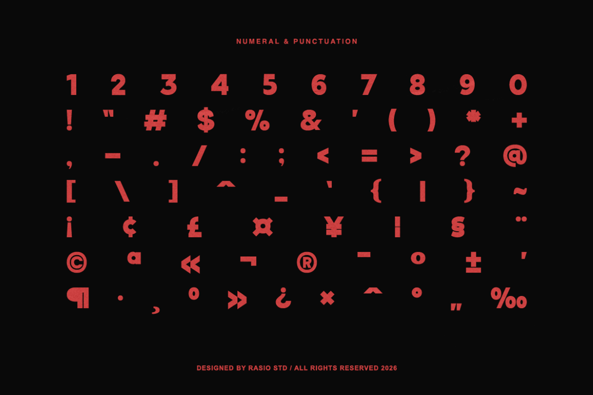 Wideform Extended Sans Serif Font, a Font by Rasio Studio (Photo 4 of 8)