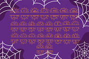Spider Web Halloween Monogram Font, a Symbol Font by Aqua Artistry Creations (Thumbnail 5 of 7)