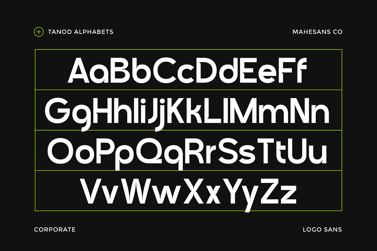 Tanod – Modern Corporate Logo Sans, a Sans Serif Font by Mahesans Co (Photo 7 of 10)