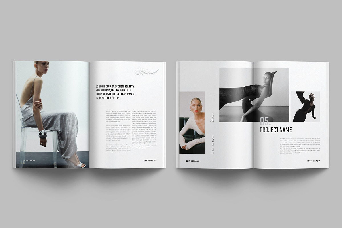 Minimalist Photo Book Template, a Brochure Template by NorthPeak (Photo 9 of 16)