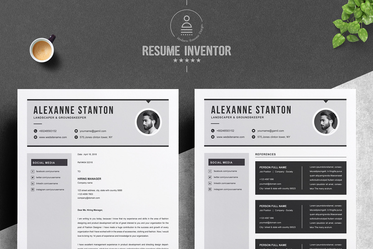 Resume Template, a Resume Template by ResumeInventor (Photo 3 of 6)