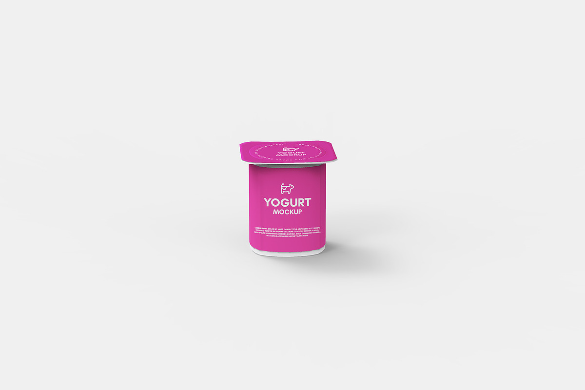 Yogurt Mockups - 9 Views, a Packaging Mockup by Illusiongraphic (Photo 5 of 14)