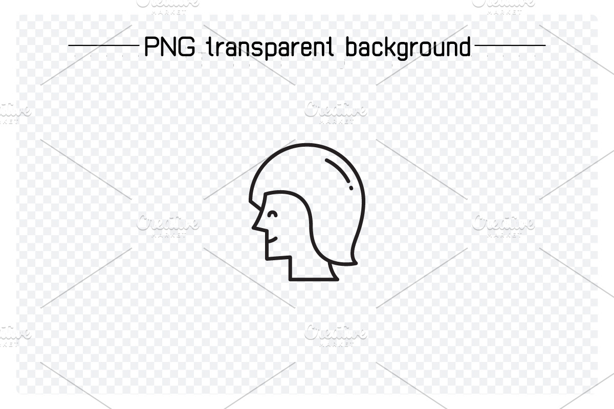 Human Head Avatars Set, an Outline Icon by Designfour (Photo 6 of 7)