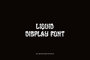 Oraskot - Liquid Display Font