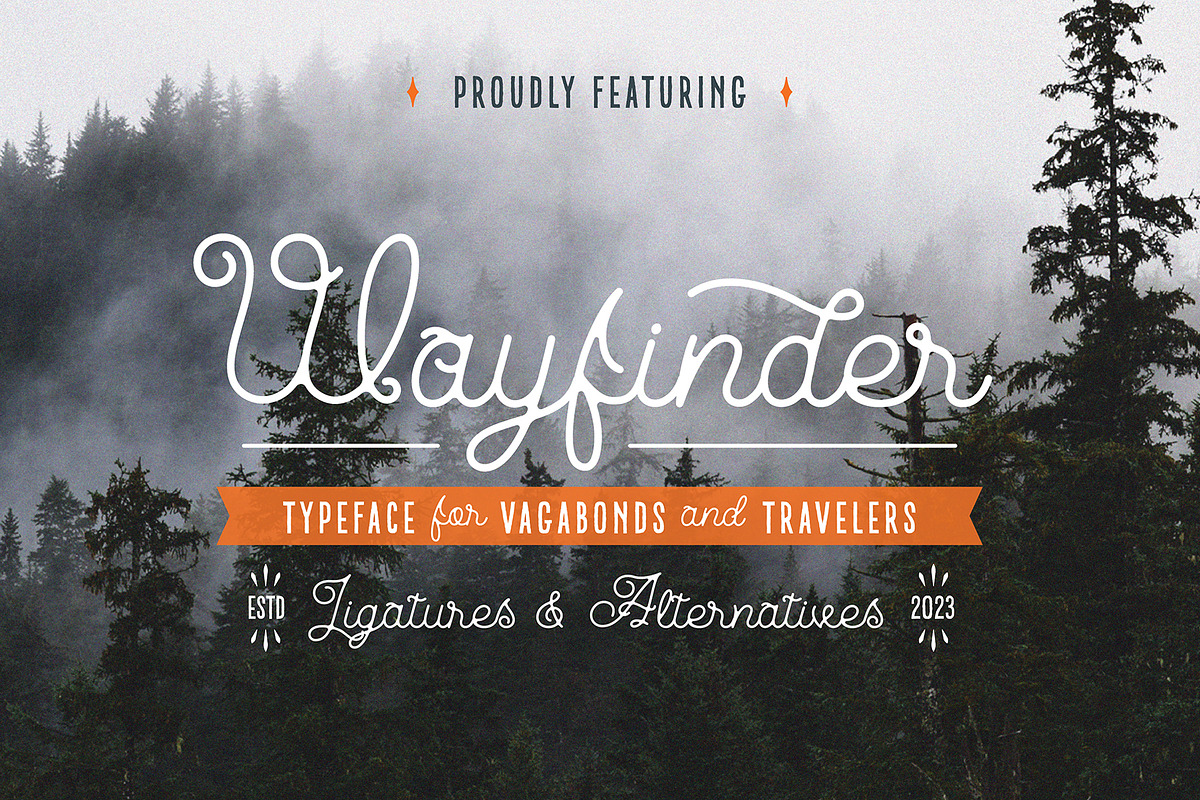 Wayfinder, a Script Font by Dead Moose Studio (Photo 1 of 11)