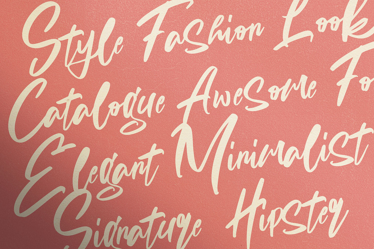 Aliva - Brush Script, a Script Font by Dirtytemp Studio (Photo 11 of 12)