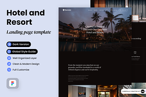 Hotel And Resort Landing Page