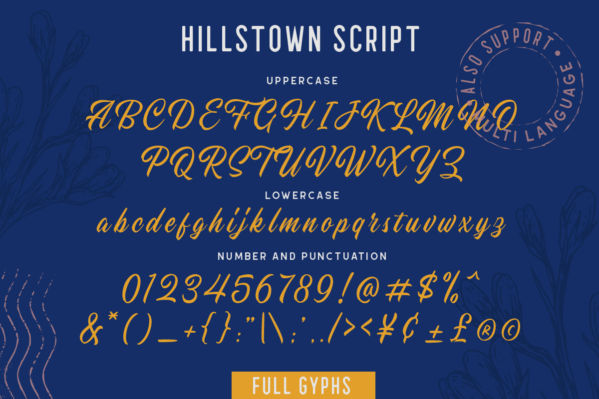 Hillstown Font Collection (+EXTRA), a Script Font by Letterhend Studio (Photo 11 of 14)