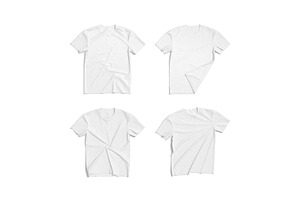4 Flat Lay T-shirt 3D Model, an Object 3D Model by rebrandy